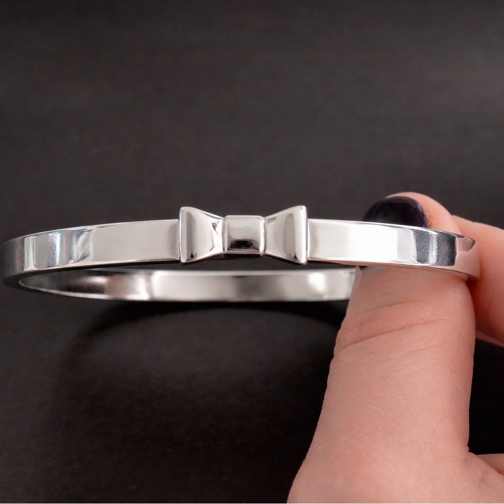 kate spade Silver Bow Bangle Bracelet